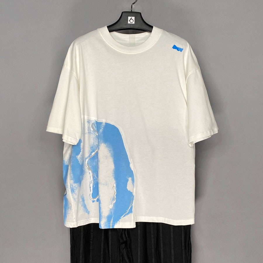 [MEN&#039;S]페인팅배색 티셔츠